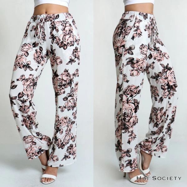 "CHARLENE" FLORAL PANTS