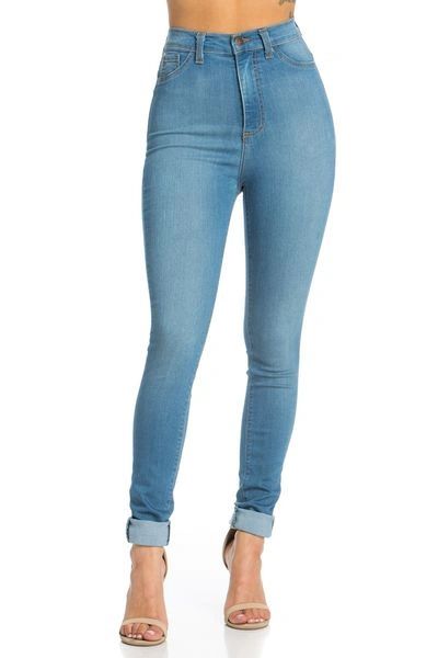 "IN YOUR DREAMS" HIGH WAISTED SKINNY JEANS