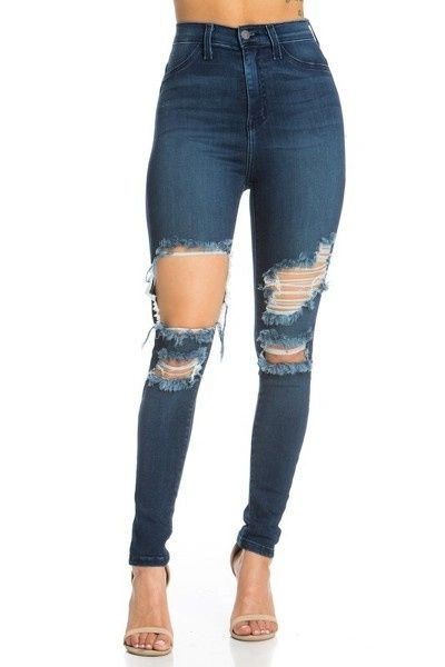 "NEW GIRL" HIGH WAISTED SKINNY JEANS