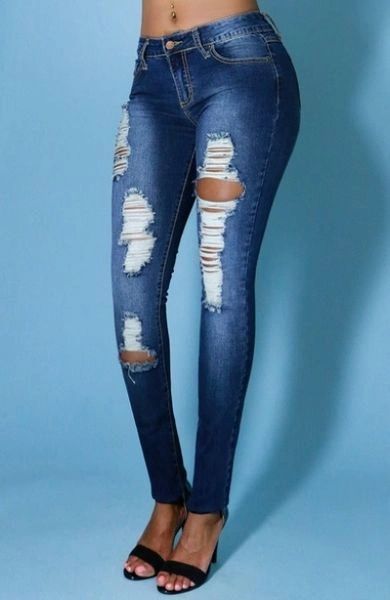 "ROAD TRIPPING" DISTRESSED JEANS